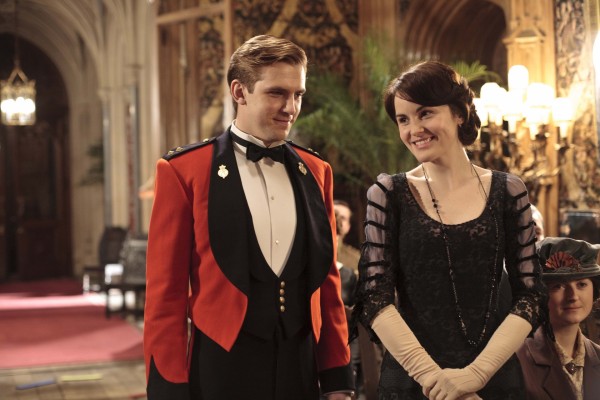 Mary y Matthew en "Downton Abbey"
