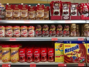 Postal: Productos de cacao y chocolate en polvo