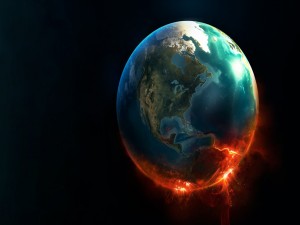 La Tierra en llamas