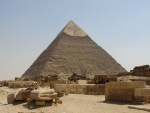 Pirámide de Jafra, en Guiza, Egipto