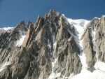 Las "Agujas del Diablo" vistas desde el Glaciar del Gigante