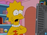 Lisa Simpson asustada