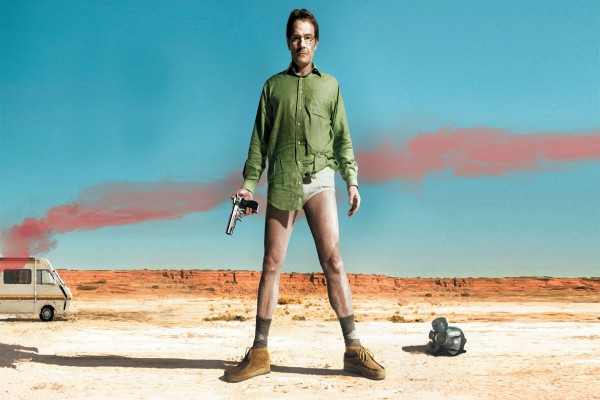 Walter en el desierto sin pantalones