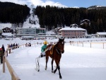 Carrera de caballos en Arosa (Suiza)