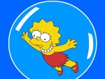 Lisa Simpson en una burbuja