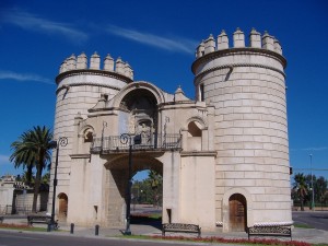 Postal: Puerta de Palmas, Badajoz