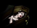Vampiresa en su ataúd