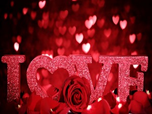 Amor, corazones y rosas