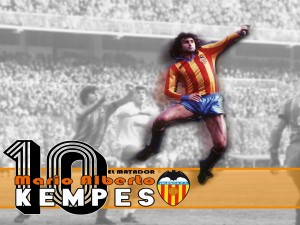 Postal: El futbolista Mario Alberto Kempes