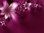 Flores púrpuras abstractas