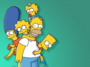 Postal: La familia Simpson