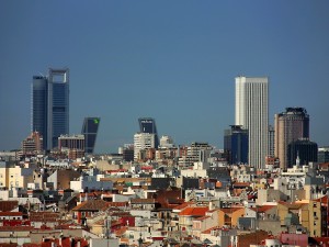Grandes edificios de la ciudad de Madrid, España