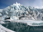 Boca del glaciar de Matanuska en Alaska
