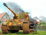 Panther y soldado alemán
