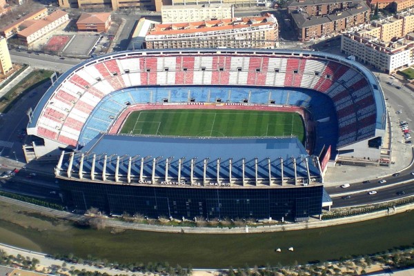 El estadio Vicente Calderón