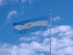 Bandera de Argentina, en el Monumento a la Bandera