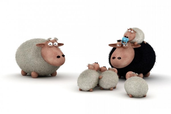 Familia de ovejas