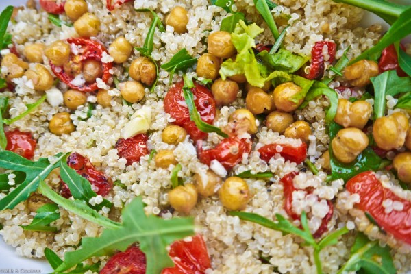 Ensalada de quinoa y garbanzos