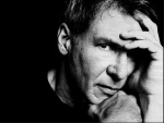 Harrison Ford en blanco y negro