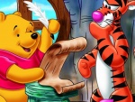 Pooh y Tiger escriben una carta