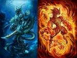 Dragón de agua y Dragón de fuego