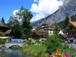 Kandersteg, un pueblo en el Oberland Bernés (Suiza)