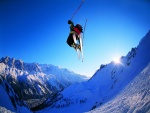 Espectacular salto de esquí