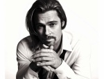 Brad Pitt en blanco y negro