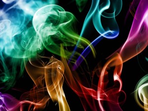 Humo coloreado