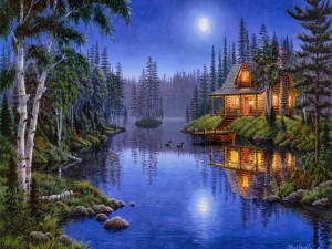 "Moonlight Serenade", pintura de Mark Daehlin