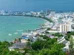 Vista panorámica de la ciudad de Pattaya, Tailandia