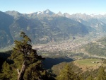 Vista del valle de Aosta (Italia)
