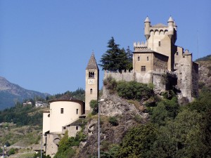 Postal: Castillo de Saint-Pierre (Valle de Aosta, Italia)