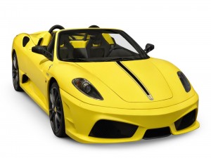 Postal: Ferrari amarillo
