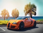Bugatti Veyron naranja