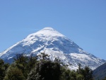 Imponente volcán Lanín