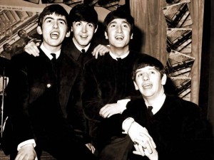 Postal: Los Beatles en sus comienzos