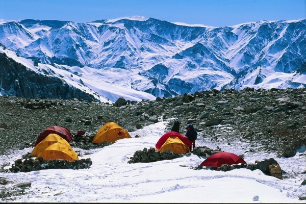 Campamento en el Aconcagua (Argentina)