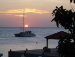Puesta de sol en Bonaire, Antillas Holandesas (Caribe Sur)