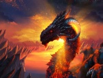 Gran dragón de fuego