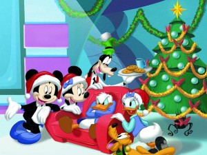 Postal: Navidad Disney