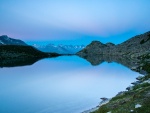 Lago Luter en los Alpes suizos