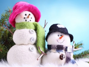 Muñecos de nieve decorativos