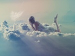 Mujer en las nubes