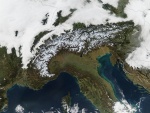 Los Alpes desde el espacio