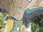 Mosaicos en unas columnas