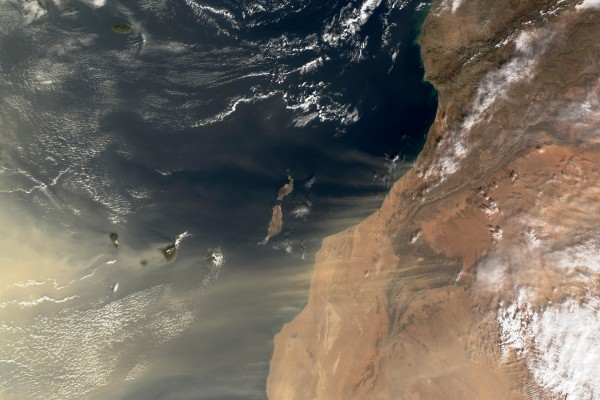 Las Islas Canarias vistas desde el espacio