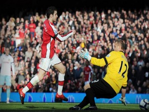 Cesc Fàbregas con el Arsenal F.C.