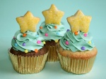 Cupcakes con una estrella