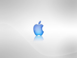 Logo de Apple azul
